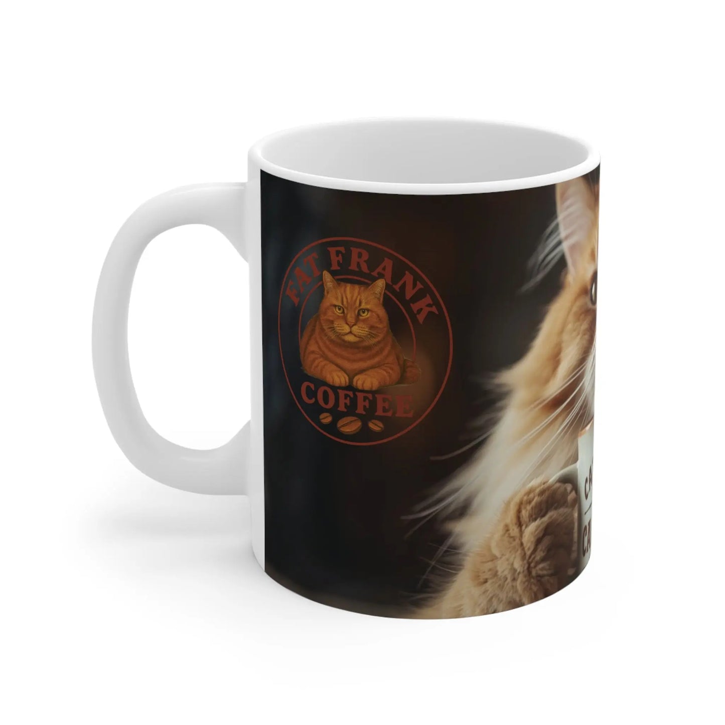 Cattitude and Caffine Mug Printify